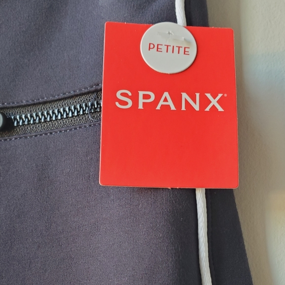 NEW SPANX The Perfect Pant Ankle Piped Skinny in Classic Navy Size Small Petite - Picture 9 of 11